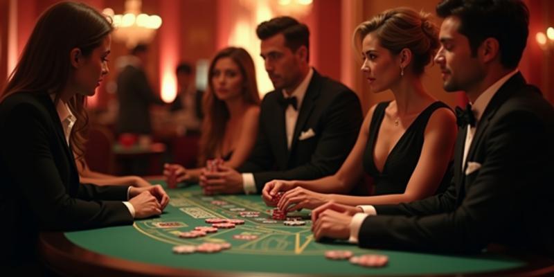 Visuella element i casinofilmer.